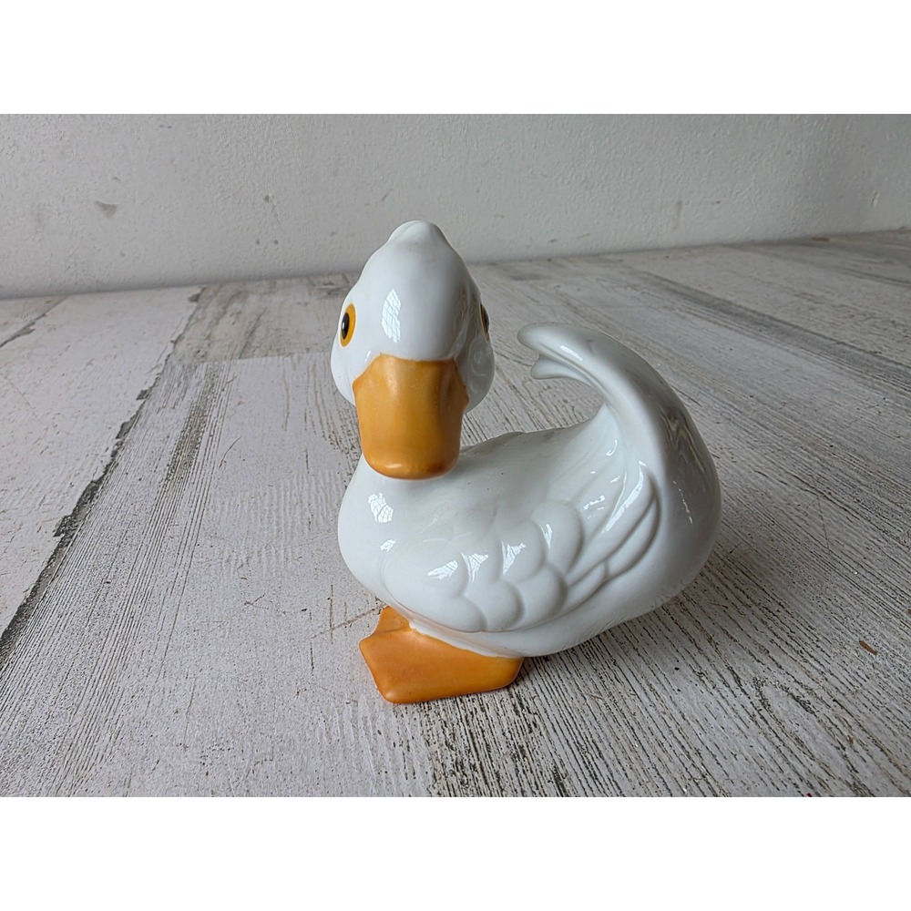 Vintage homco ceramic duck statue figurine decor bird